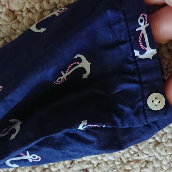 CREWCUTS navy Anchors Blouse Size 6-7Y - Picture 8 of 10